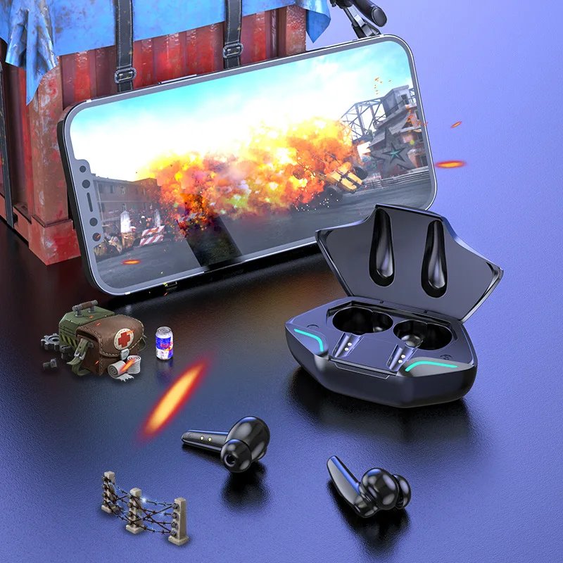 

Новинка 2021, беспроводная бинауральная игровая TWS гарнитура KS08 с низкой задержкой 5,0, Bluetooth-наушники, наушники-вкладыши, аудиофилы