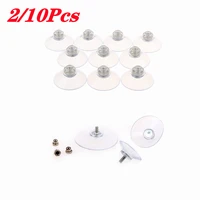 2pcs with thumbscrew sucker suction cup metal nut stud thread bathroom window glass wall mount furniture fixture sign holders