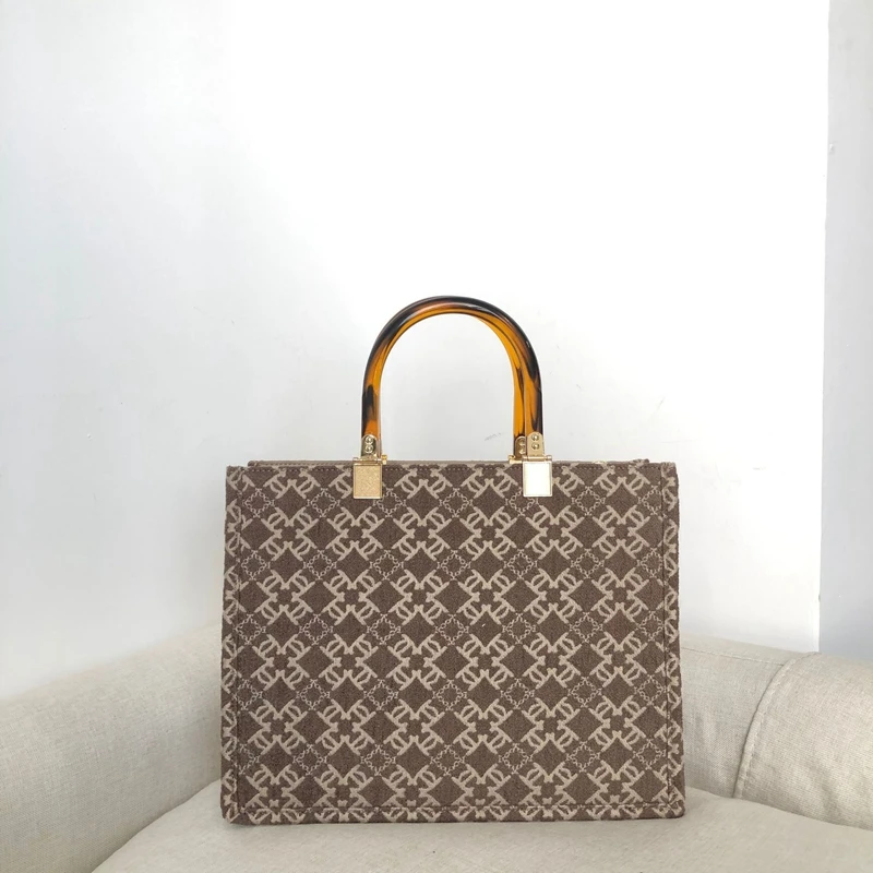 

2022 New Portable Single Shoulder Woolen Fabric Versatile women's Bags