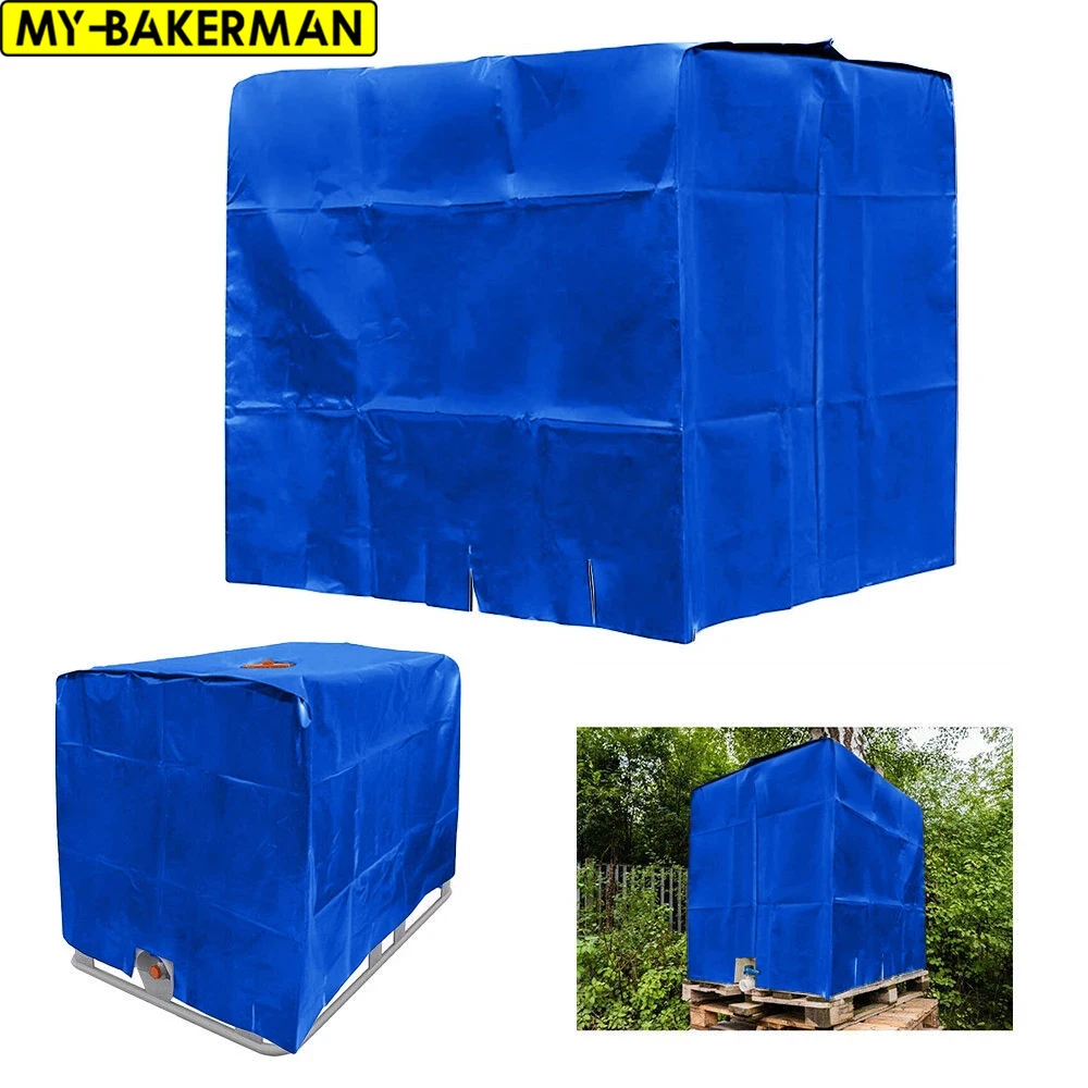

Black rainwater tank waterproof and dustproof cover 1000 liters IBC container aluminum foil Oxford cloth UV protection cover