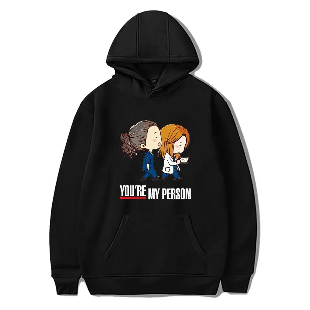 

2021 Greys Anatomy Print Hoodie Long Sleeve Movie Hood Sweatshirt for Women