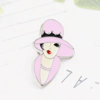 women jewelry amazing beautiful lady enamel pin brooches bag clothes lapel pin badge