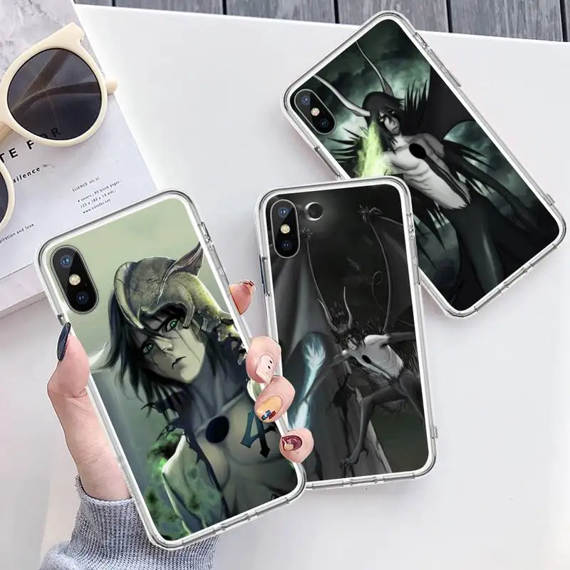 

Bleach Ulquiorra Japan anime Phone Case Transparent soft For iphone 12 11 13 7 8 6 s plus x xs xr pro max mini