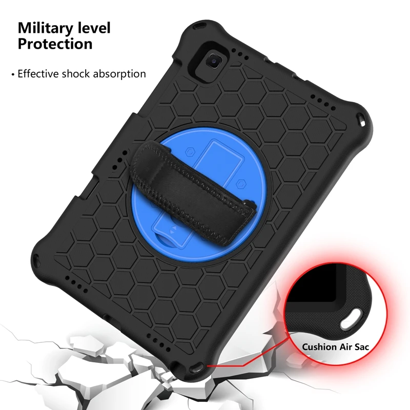 

Tablet Case for Samsung Tab A7 10.4 2020 T500/T505/Tablet Anti-Drop Case with Strap and Tablet Stand
