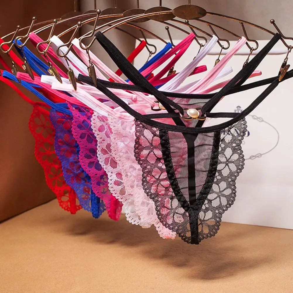 

Women Sexy G-string Briefs Solid Color Lace G-strings Thongs Women low-Rise Briefs Thongs Sexy Underwear Panties Women G-Strings