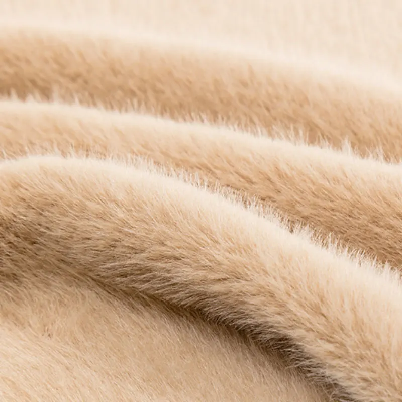 Плюшевая ткань вельбоа твид Искусственный Мех животных Золотая норка шерсть