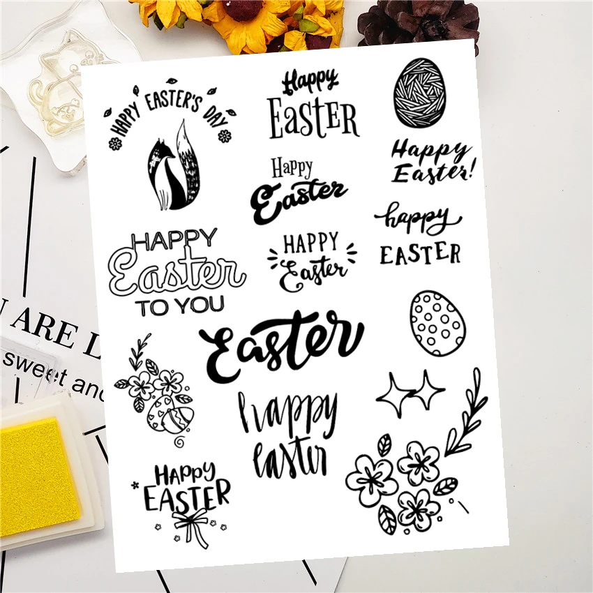 Прозрачные штампы для скрапбукинга силиконовые 14x18 см валик запечатывания | Дом и