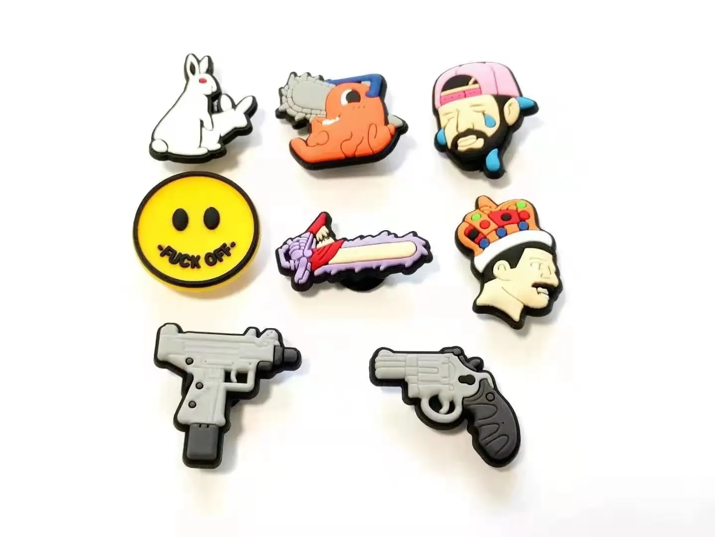 

100PCS Mixed shoe charms tack button picked at random R019