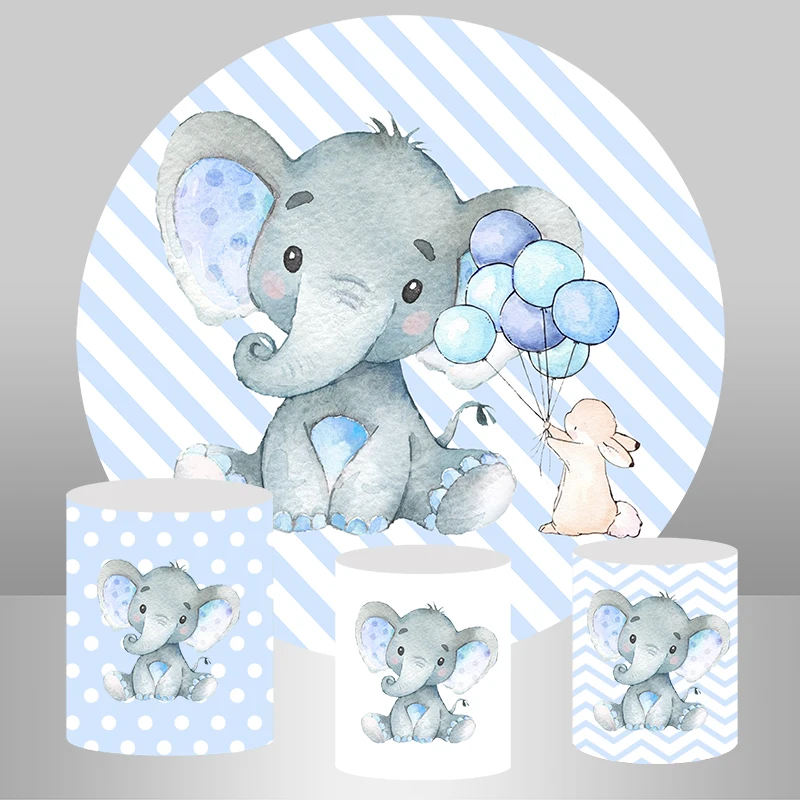 Виде незаполненного круга фон Baby Shower для фотосъемки с изображением обновленный