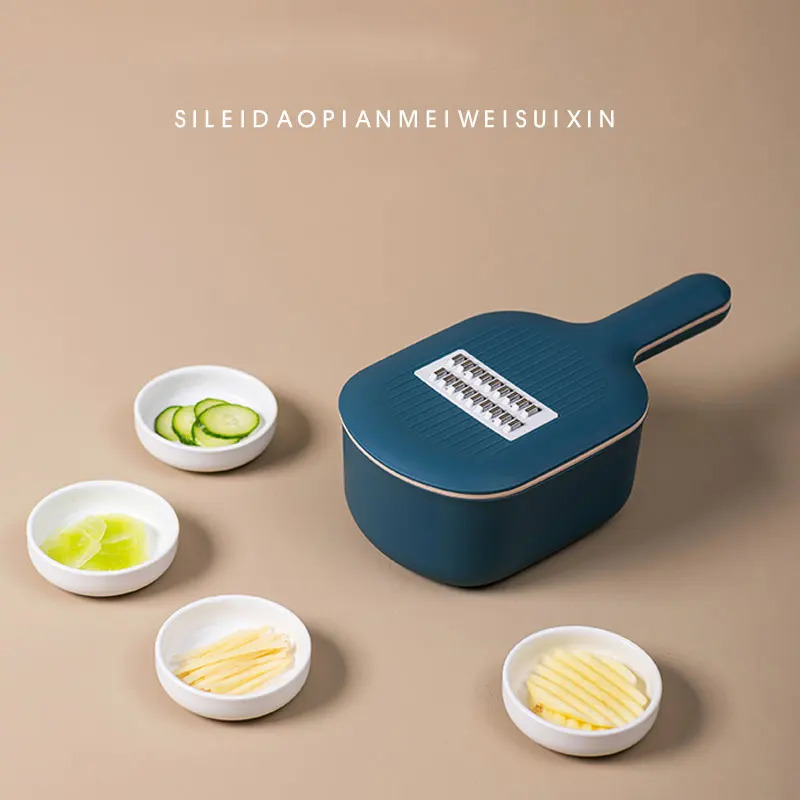 

Multifunctional Vegetable Cutter Kitchen Artifact Household Manual Grater Potato Slicer Cucumber Grater Drainer