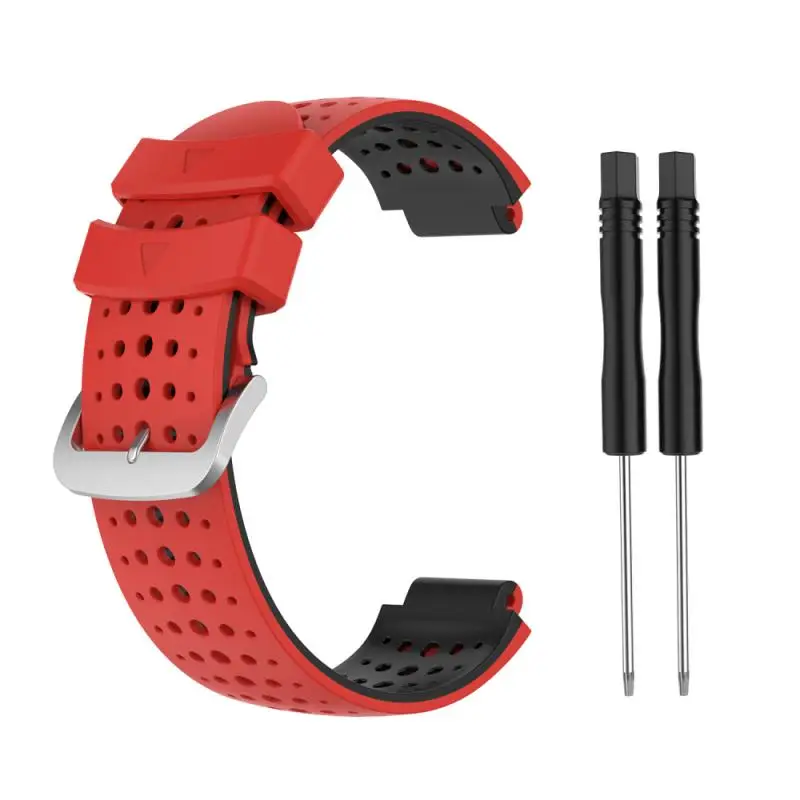 Ремешок силиконовый для Garmin Forerunner220 230 235 620 630 735XT мягкий спортивный браслет