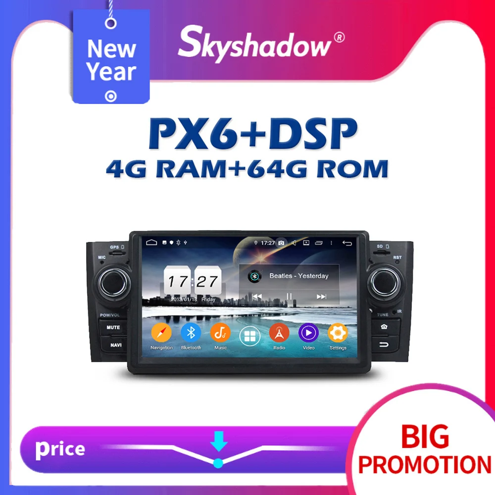 PX6 автомобильный DVD плеер IPS аналоговая камера высокого разрешения Android 10 0 4 Гб + 64