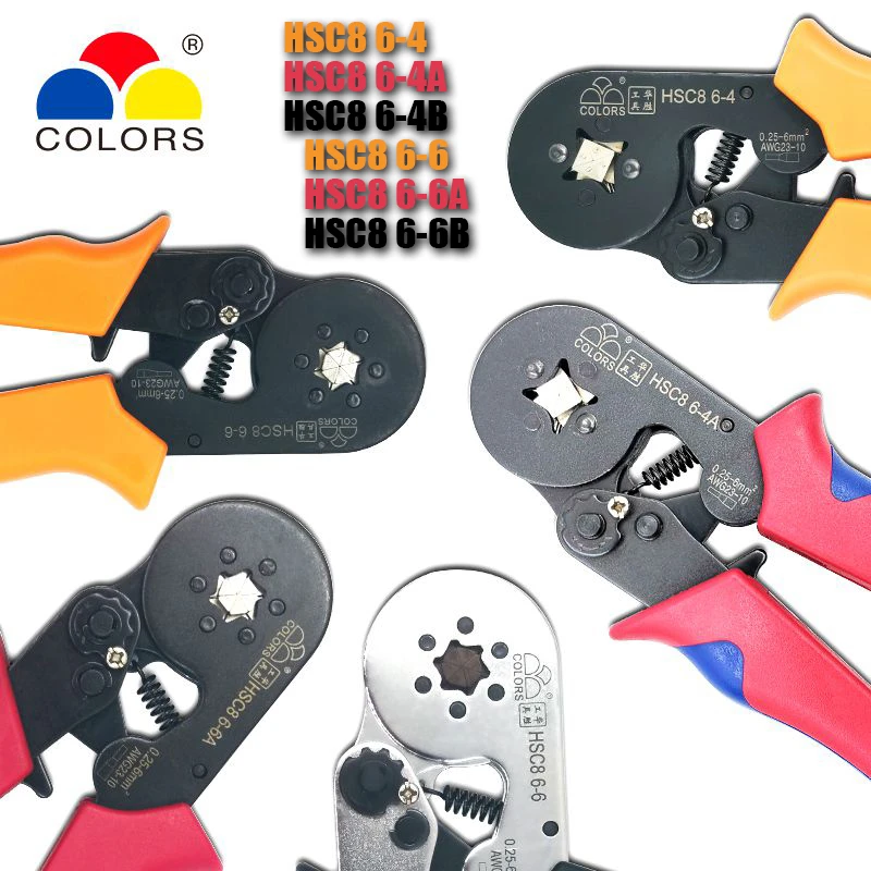 COLORS crimping tool hsc8 6-4 6-6 crimper kablo kesici pliers cable crimp tools plier wire cutter alicate crimpador alicates