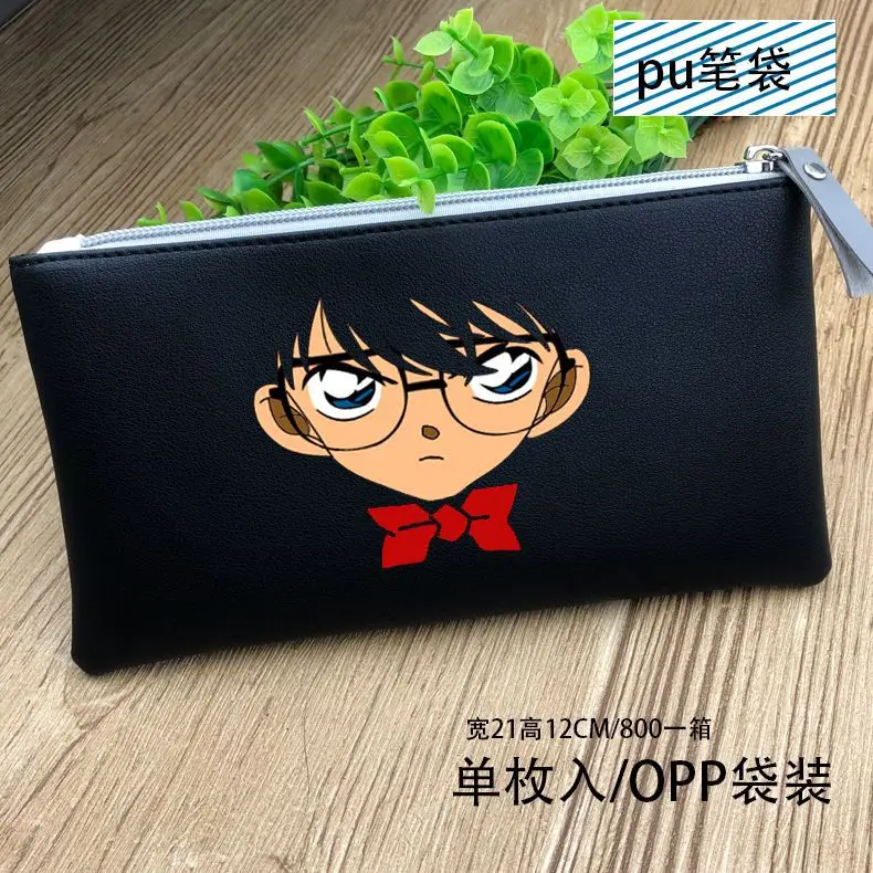 Detective Conan Аниме атака на титановых крыльях свободы красочные печатные с бумажником Длинный кошелек на молнии - Цвет: Detective Conan