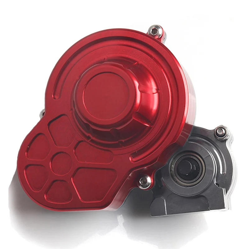 Metal Gearbox Transmission Box with Motor Gear for 1/10 RC Crawler Car SCX10 |