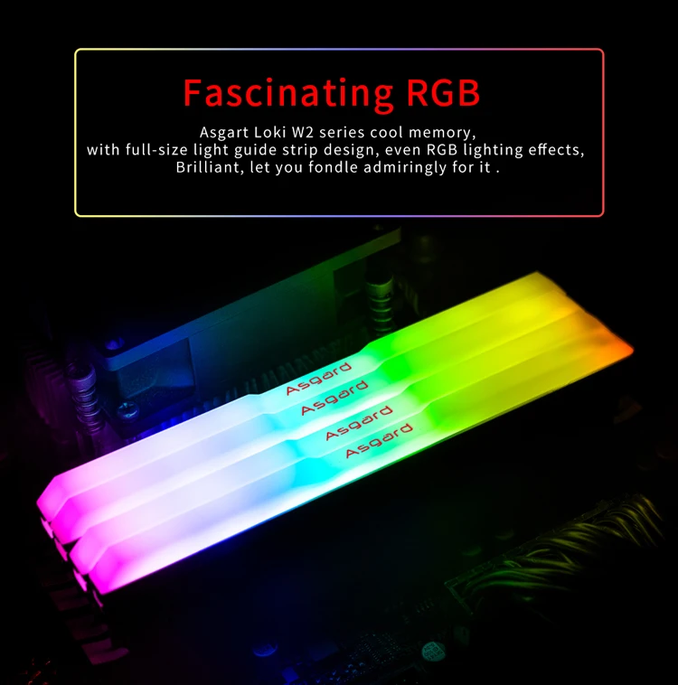 Asgard Loki w2 RGB 8 ГБ* 2 3200 МГц DDR4 DIMM 288-pin XMP Memoria Ram ddr4 настольная Память ОЗУ для компьютерных игр двухканальный
