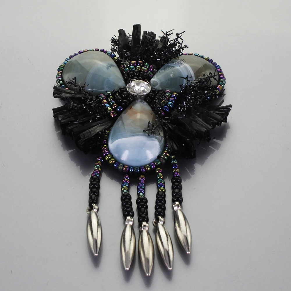 Нашивки для одежды этнические ручной работы 3D с пайетками самостоятельного