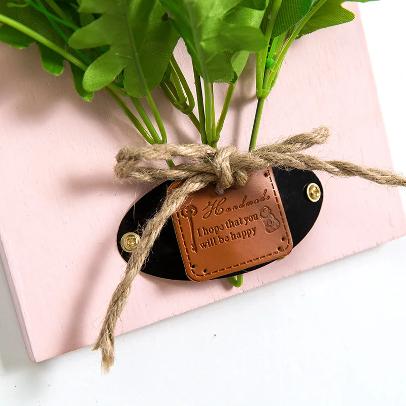 

creative wood wall hanging decorations living room plant fake flower bouquet hemp rope artificial flower wall hanging decor 1pc