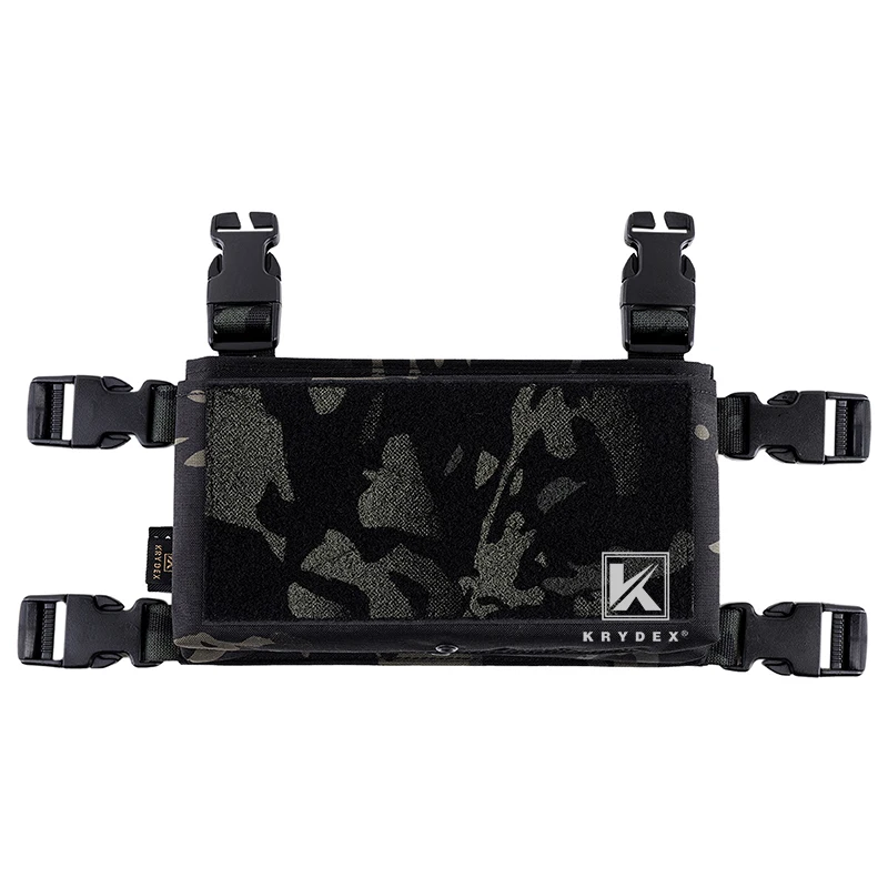 

KRYDEX Tactical MK3 MK4 Micro Fight Chassis For Chest Rig Plate Carrier Vest Multicam Black Spiritus Style Front Panel Placard