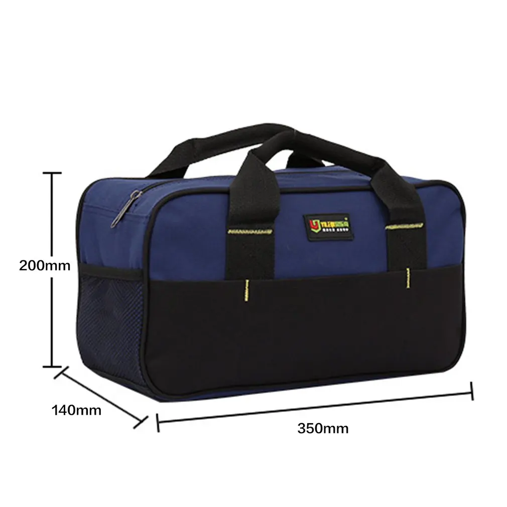 

Large Capacity Tool Bags Handbag Waterproof Oxford cloth Electrician Bag Plastic Bottom Men's Oblique Bag Tool