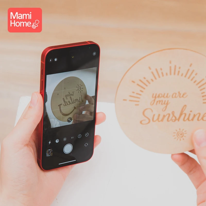 5 шт./компл. Новорожденные деревянные двухсторонние узорные важные карточки