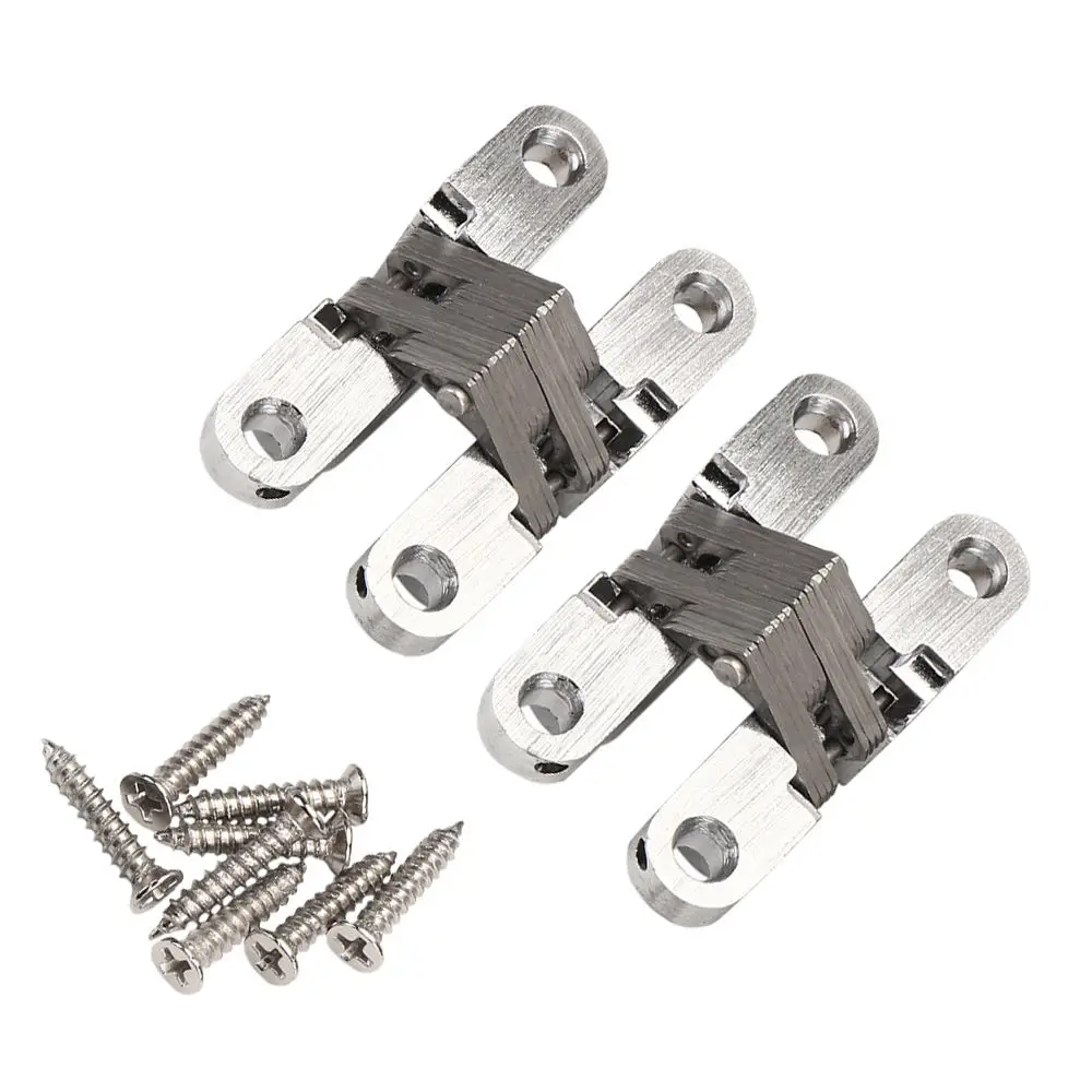 2 шт нержавеющая сталь скрытый поперечный шарнир 60 мм встроенный Скрытый Крест