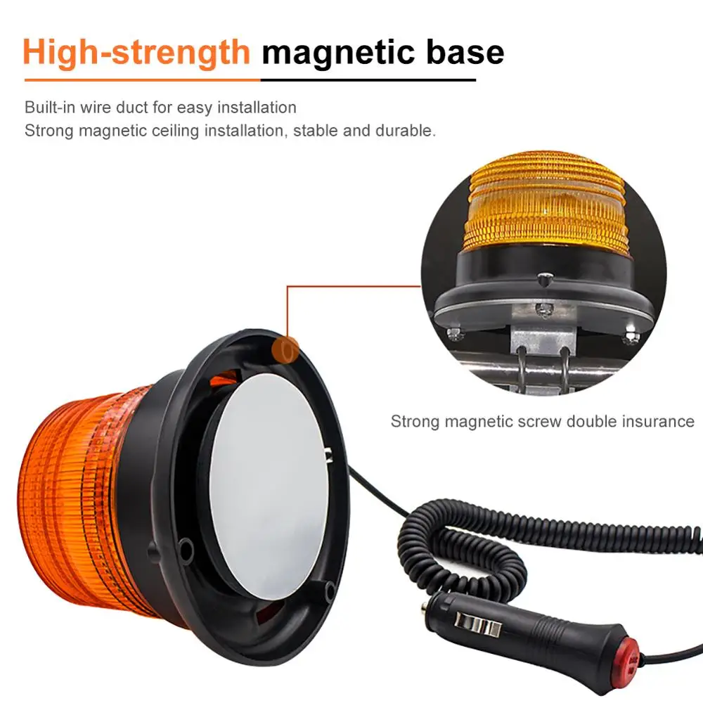 Аварийная Стробоскопическая Лампа CIBO с магнитным креплением полицейский