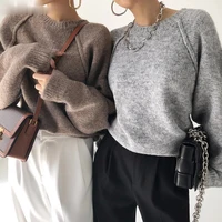 2021 spring winter women sweater knitted oversize wild fashionable warm vintage pullovers tops