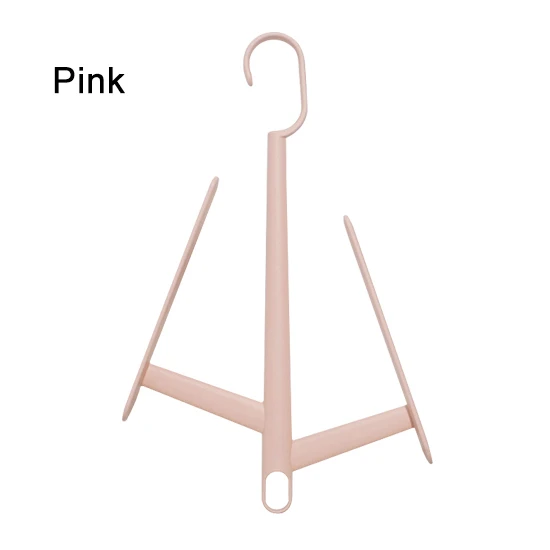 Pink Ветрозащитная обувь подвесной крючок многофункциональная Складная полка вешалка для обуви Балконная сушилка для обуви Подставка для дома держатели для вещей - Цвет: Pink