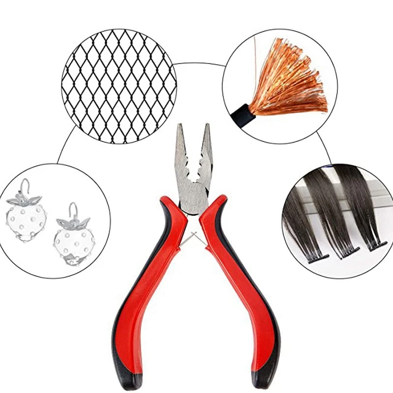 

1 Pack 45 Steel Jewelry Bead Crimper Tools Crimping Press Plier for Jewelry Making Red