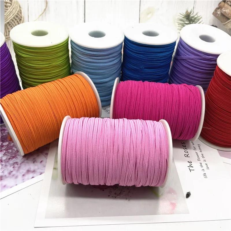 100 ярдов 3 мм маска швейная Эластичная лента красочные высокая эластичная плоская