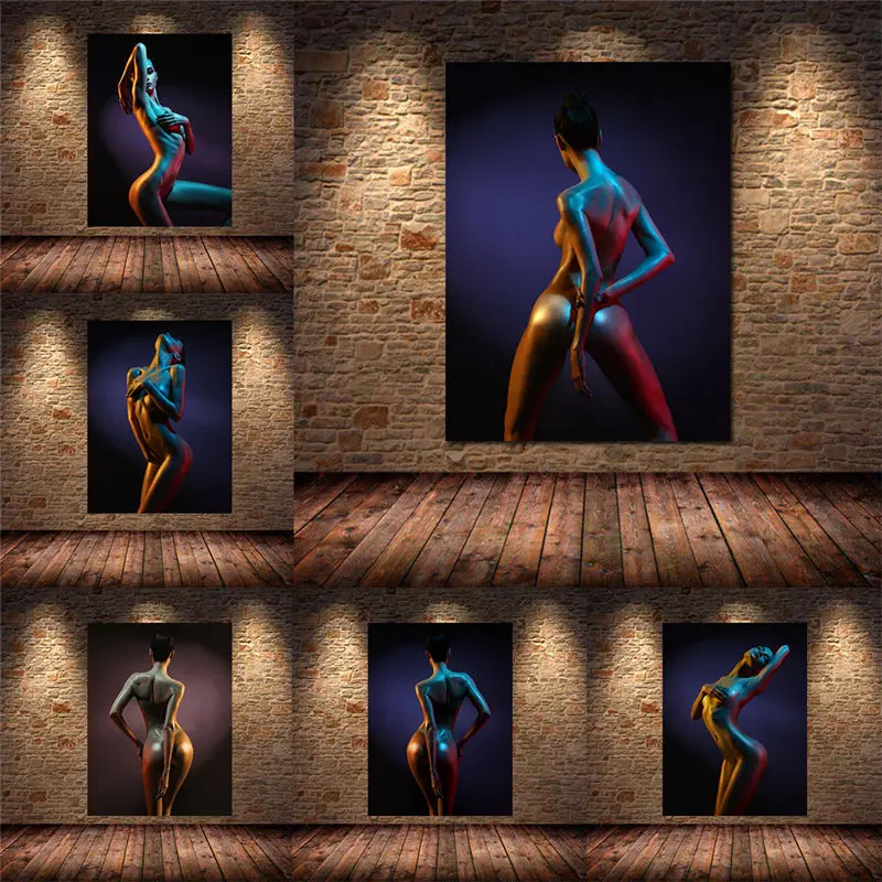 

Canvas Painting Abstract Nude Woman Posters and Prints HD Scandinavian Figure Pictures Living Room Wall art Decorative Paintings
