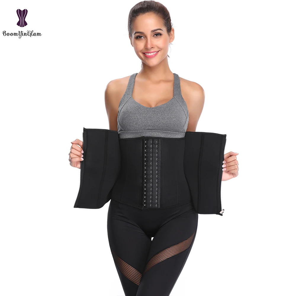 Молния и крючки неопрен талии тренажер для похудения Пояс формирователь