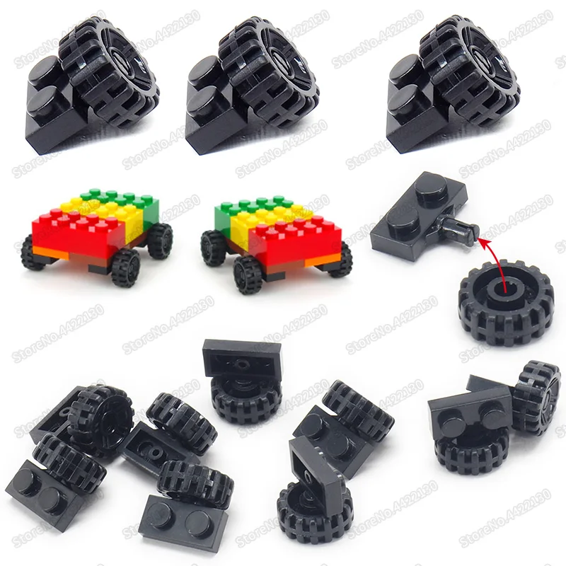 Конструктор Город МОС 1*2 пластина вала колесо аксессуары для конструктора