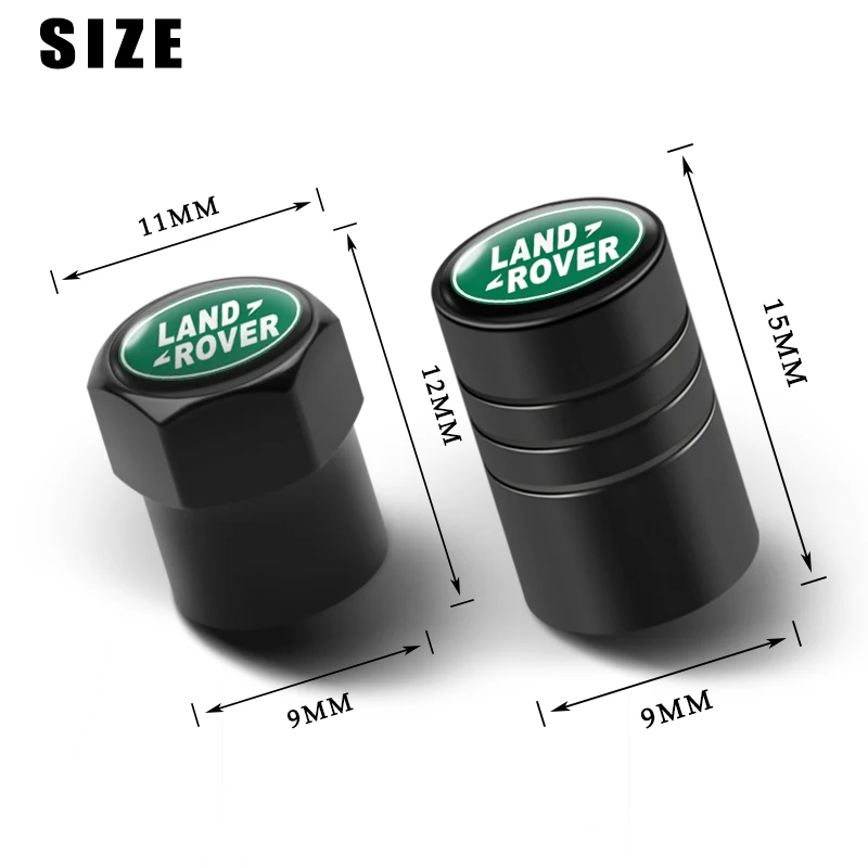 4 шт. алюминиевые колпачки для стержней клапанов автомобильных шин Land Rover Sport