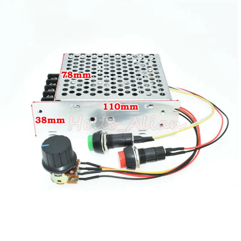 DC 10-55V 12V 24V 48V 60A hho PWM контроллер скорости двигателя постоянного тока CW CCW