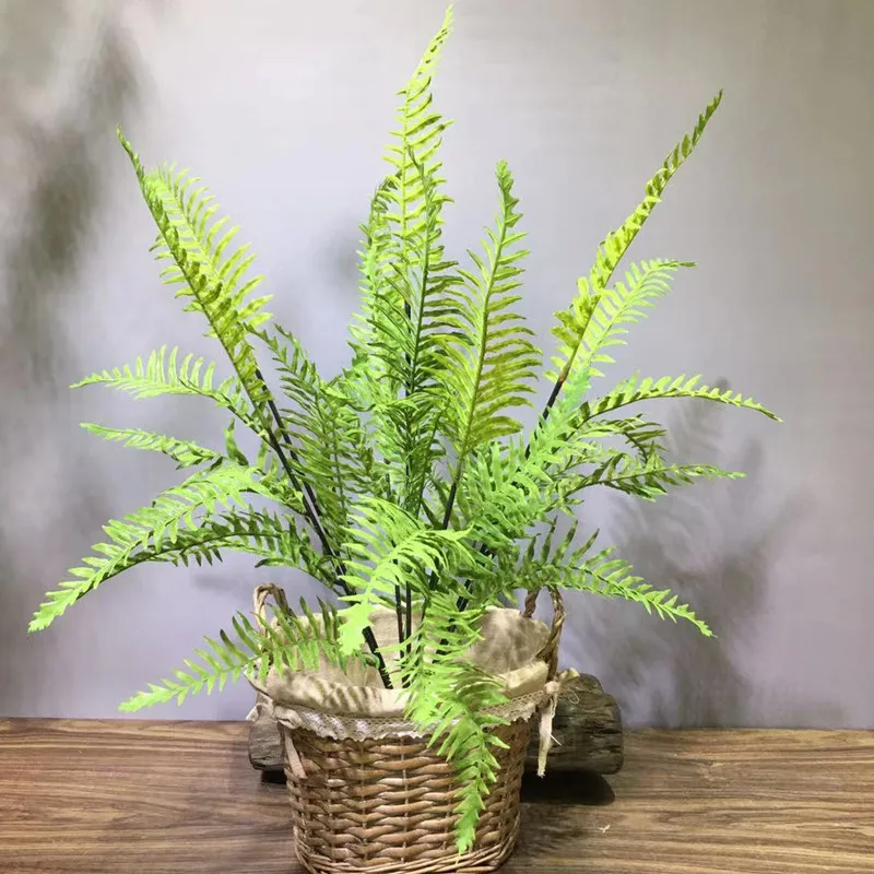 

Artificial plant Persian leaf simulation palm leaf plastic plant wall garden hotel wedding house decoration accessories