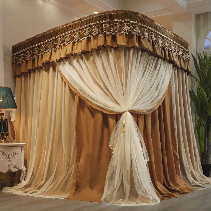 

Support Mosquito Net Square Shading Mosquito Nets Dustproof Double Layer Household Mosquito Net Valance Moustiquaire Bedroom