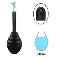 330ml bulb container ball douche silicone enema syringe shower cleaning head anal beads butt plug nozzle tip hygiene tool gay