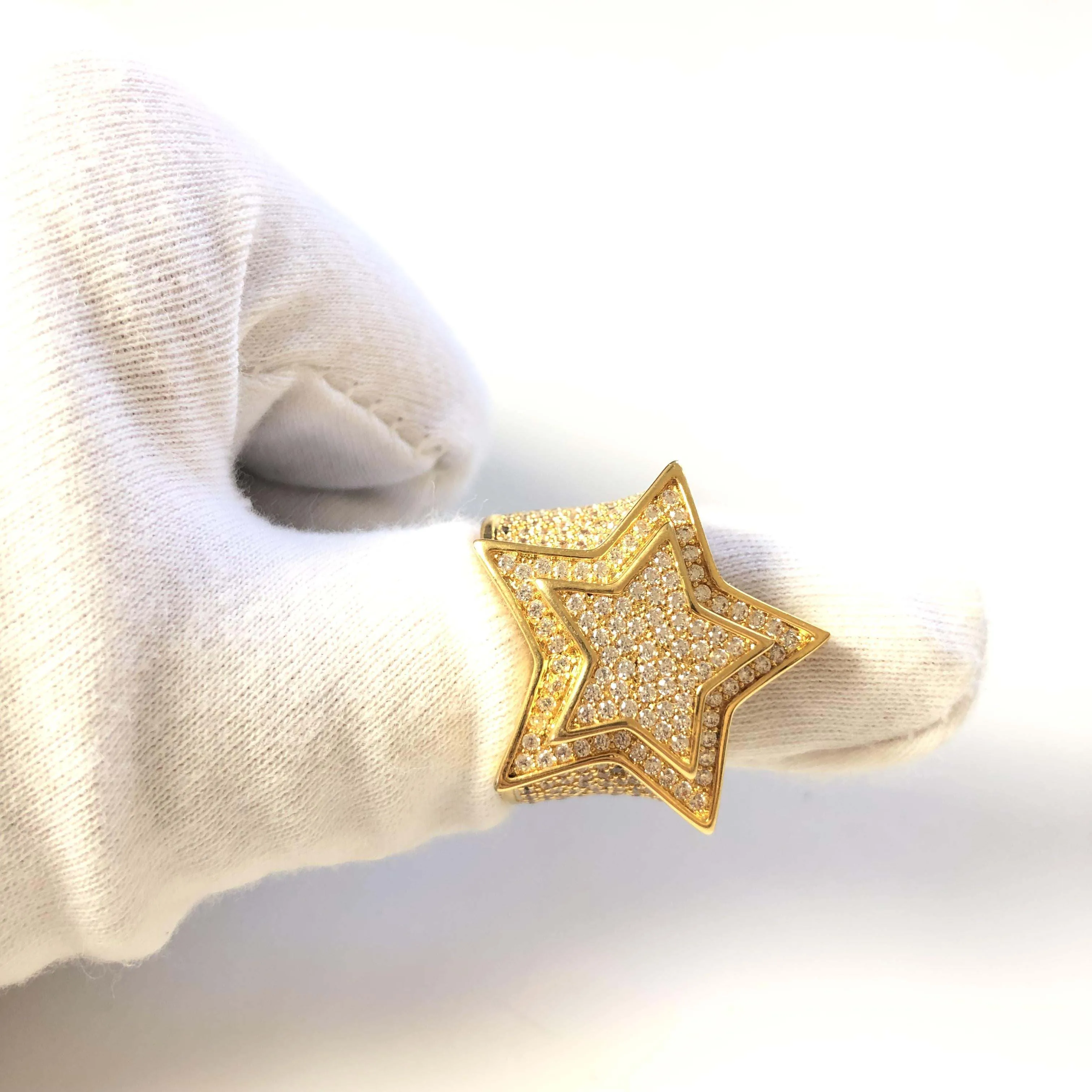 Iced out кольцо со звездами для мужчин ювелирные изделия Хип хоп подарка|Кольца| |