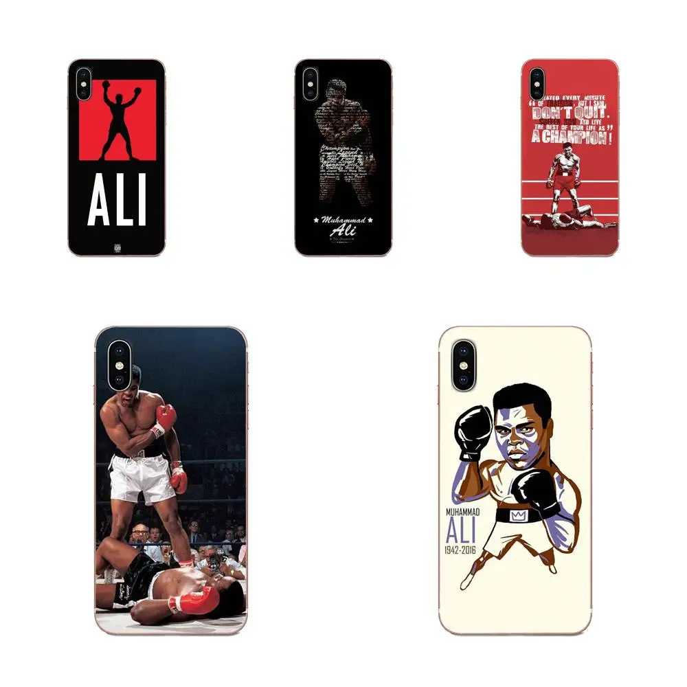 Чехол-накладка из ТПУ для Apple iPhone 11 Pro X XS Max XR 4 4S 5 5C 5S SE 6 6S 7 8 Plus Muhammad Ali Boxing | Мобильные