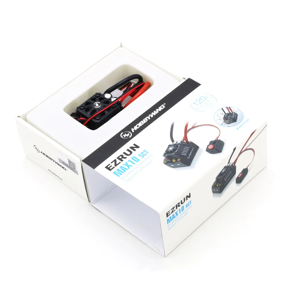 Hobbywing EZRUN Max10 120A ESC водонепроницаемый бесщеточный 1/10 SCT RC Hobby Truck MAX10 120A|hobbywing ezrun|brushless