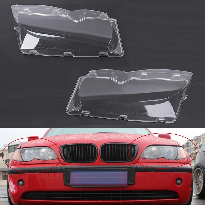 

Чехол для автомобильных фар 2 шт., прозрачная крышка для 4 дверей BMW E46 02-06