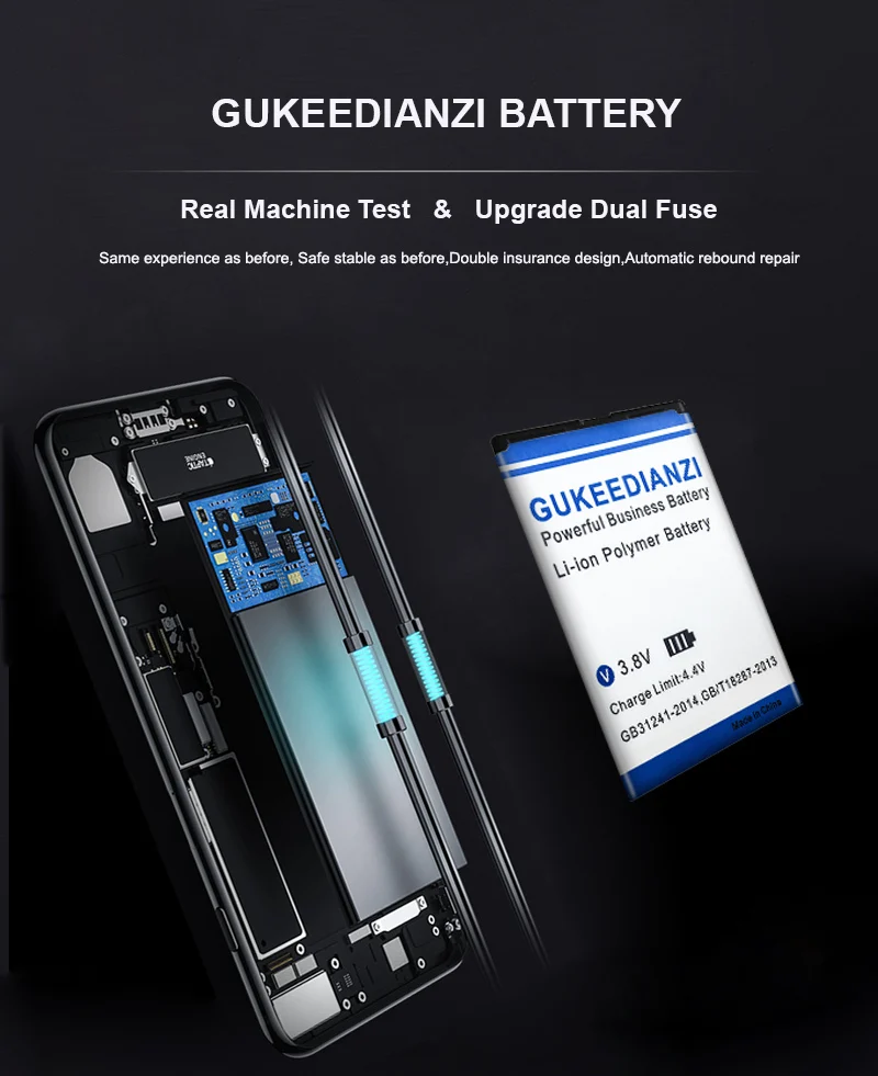 Аккумулятор GUKEEDIANZI большой емкости 3200 мАч для Nokia BL-5J 5230 5232 5800 C3 N900 X6 X9 BL 5J - купить