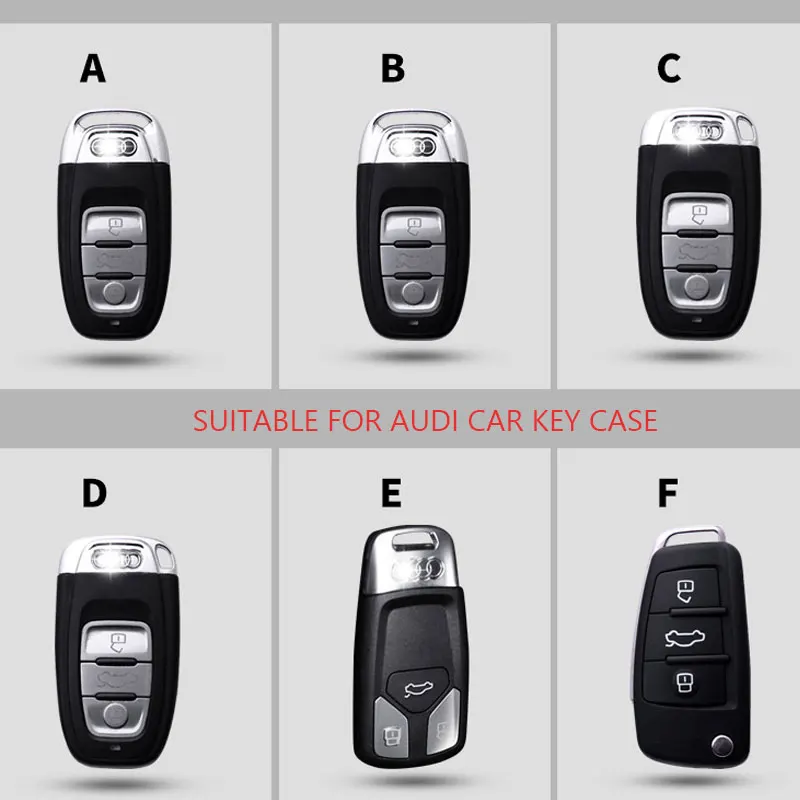 Чехол для автомобильного ключа из воловьей кожи Audi a1 A3 a4 a5 a6l a7 a8 q3 q5 Q7