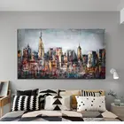Абстрактный городской пейзаж, настенные картины на холсте, Современные поп-обои, граффити, художественные картины, декоративные картины для декора гостиной