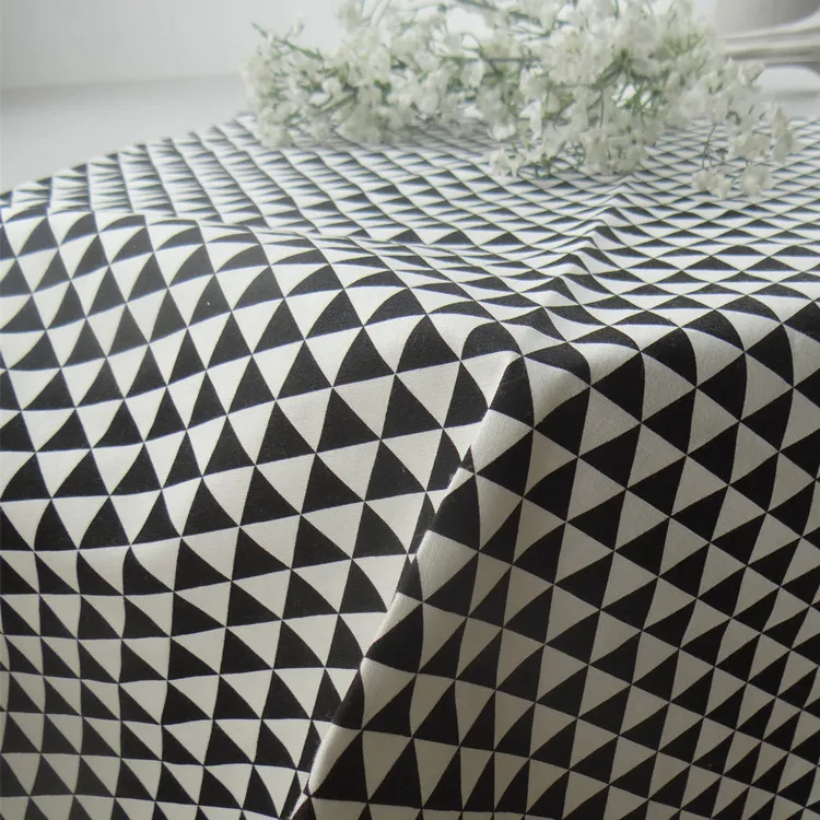 

Plaid Table Mat Placemat Napkin FoodNordic Style Triangle Geometric Pattern Printing Background Cloth Ins Tablecloth Tea Towel