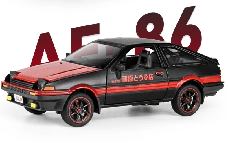 Качественная литая Миниатюрная модель автомобиля из сплава 1:20 TOYOTA AE86
