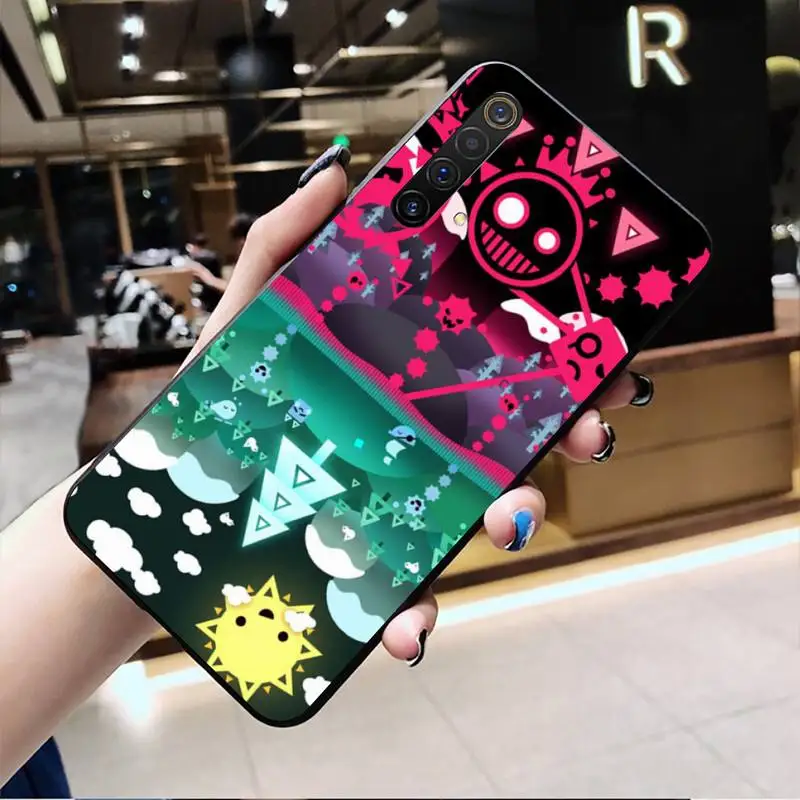 hotcashop hot game geometry dash phone case for oppo realme 6 pro realme c3 5 pro c2 reno2 z a11x xt free global shipping
