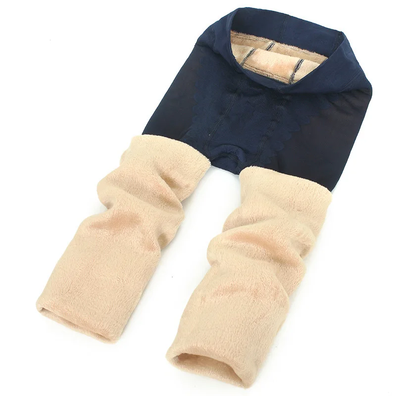 Горячие Леггинсы зимние прикладочные сексуальные леггинсы тонкие Deportes черные